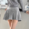 Preppy accordion pleated skirt