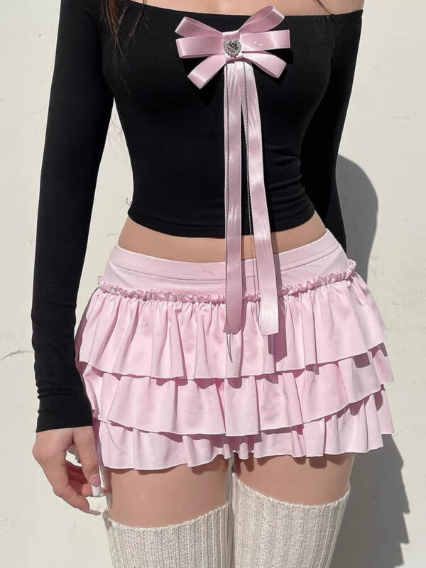 bow layered skirt - Image 6